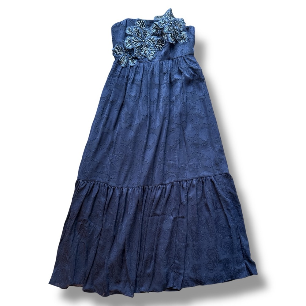 NWT Lilly Pulitzer Mollylin Clip Maxi Dress True Navy Size 6 - Picture 2 of 13